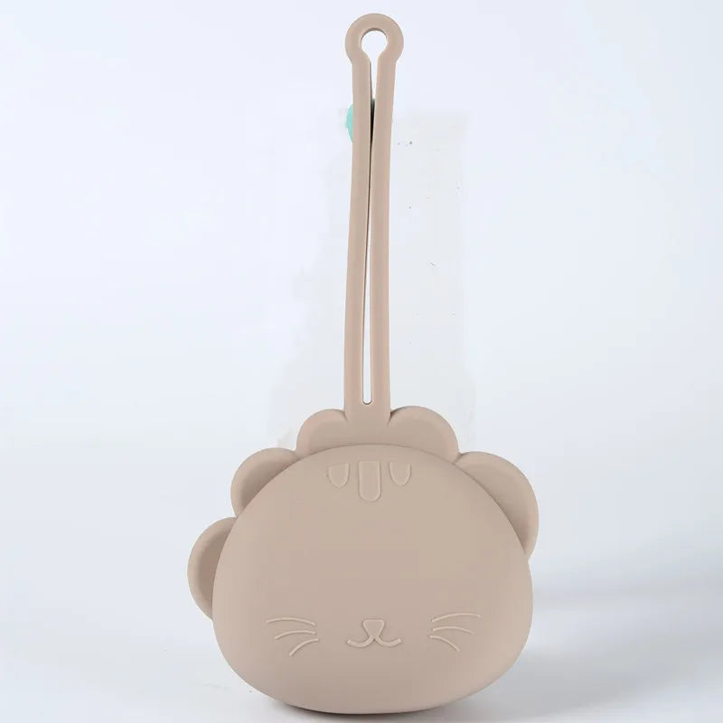 Custodia Porta Ciuccio in Silicone con Cordino Anti-Caduta | 9 Colori