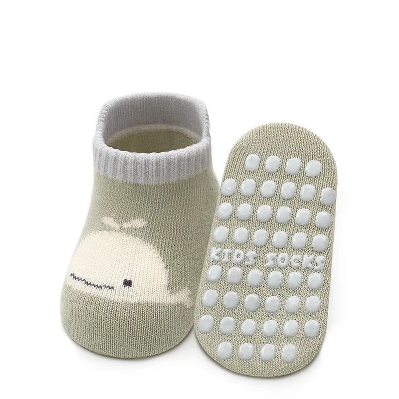 Calzini da pavimento per bambini per ragazze Ragazzi Primavera Autunno Cotone Cartoon Calzini antiscivolo per bambini Calzino casual per bambini
