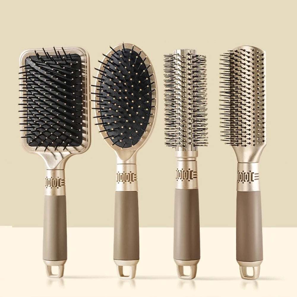 KLINA Air Cushion Hair Massage Comb Brush Scalp Detangling Antistatic Salon SPA Hairdressing Styling Tool Oval Round