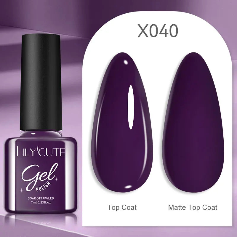 Smalto Gel Semi-Permanente LILYCUTE – 150+ Colori, UV/LED, Lunga Durata 30 Giorni