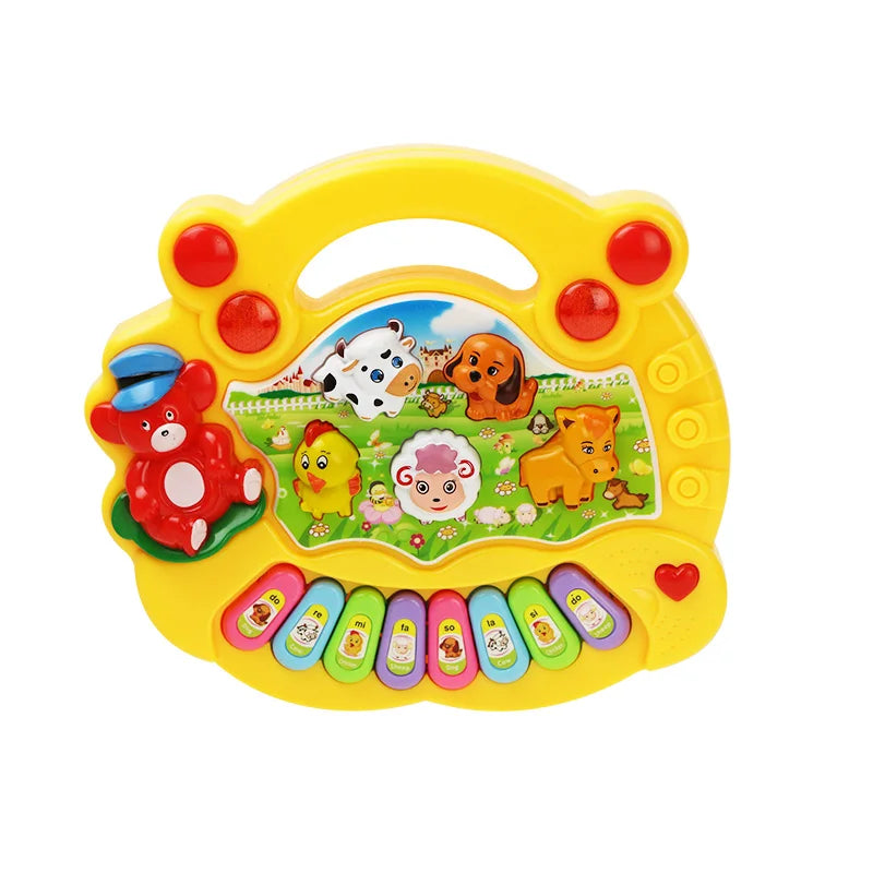 Tastiera Musicale per Bambini con Suoni di Animali e Luci — 3-6 Anni