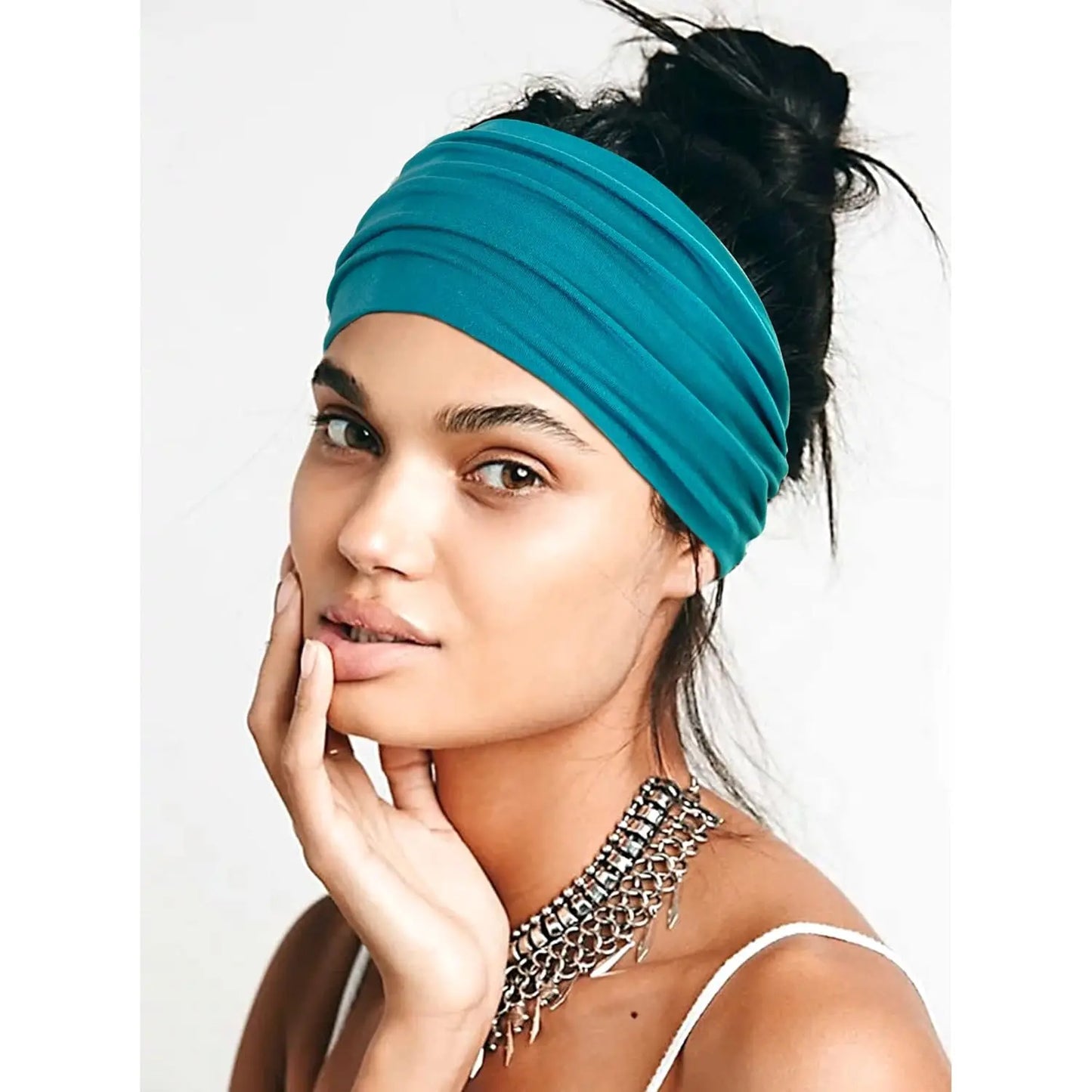 Fascia Turbante per Capelli — Stile Boho Multifunzione