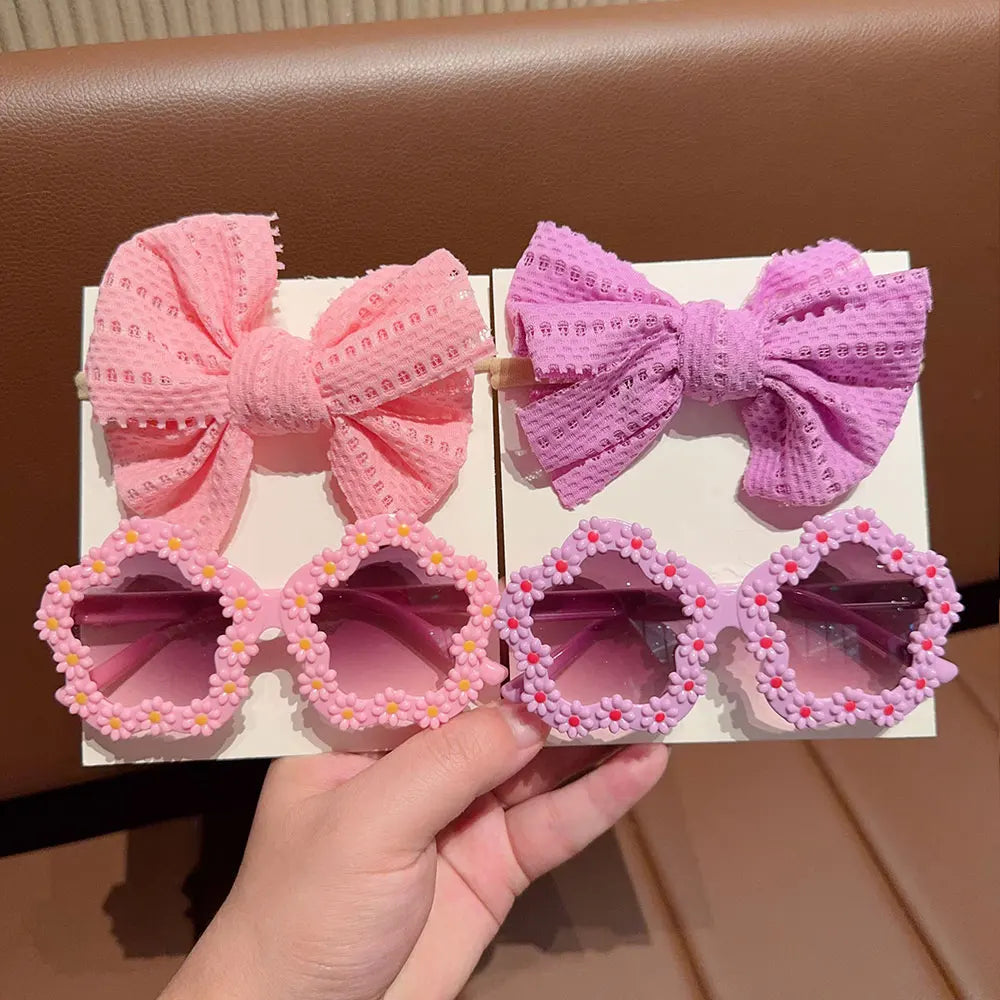 Fascia per Capelli con Fiocco Bambina — 6 Colori, Taglia Unica