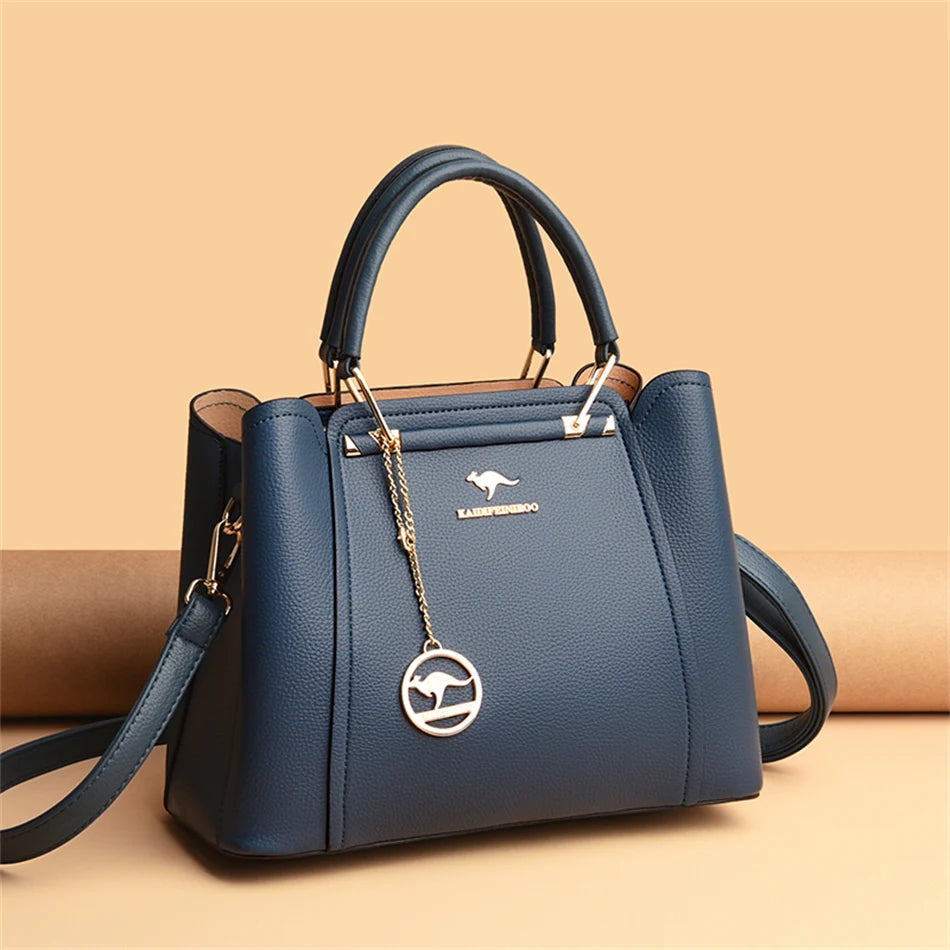 Borsa Donna Grande Capacità in Pelle Microfibra – Shopper Tote con Tracolla | 4 Colori