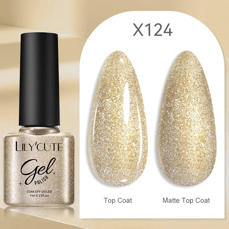 Smalto Gel Semi-Permanente LILYCUTE – 150+ Colori, UV/LED, Lunga Durata 30 Giorni