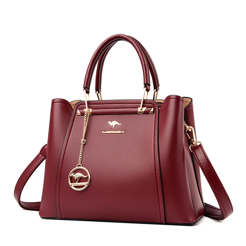 Borsa Donna Grande Capacità in Pelle Microfibra – Shopper Tote con Tracolla | 4 Colori