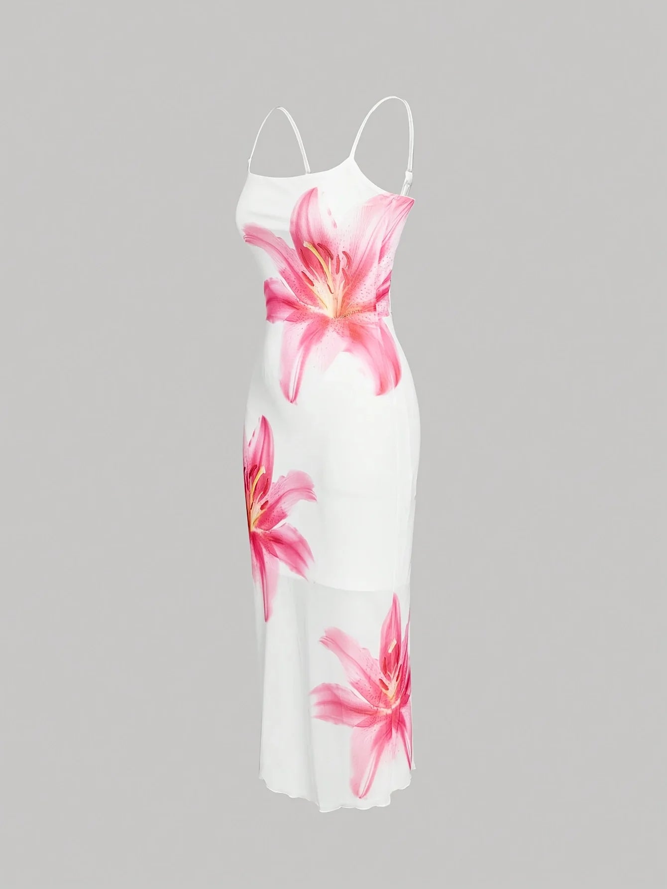 Vestito Estivo Floreale – Abito Lungo Elegante con Stampa Tropicale