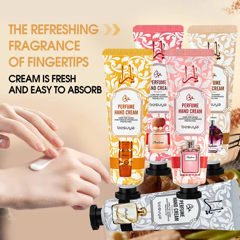 Set 5 Creme Mani Profumate – Idratanti con Vitamina E, Miele & Aloe | Regalo