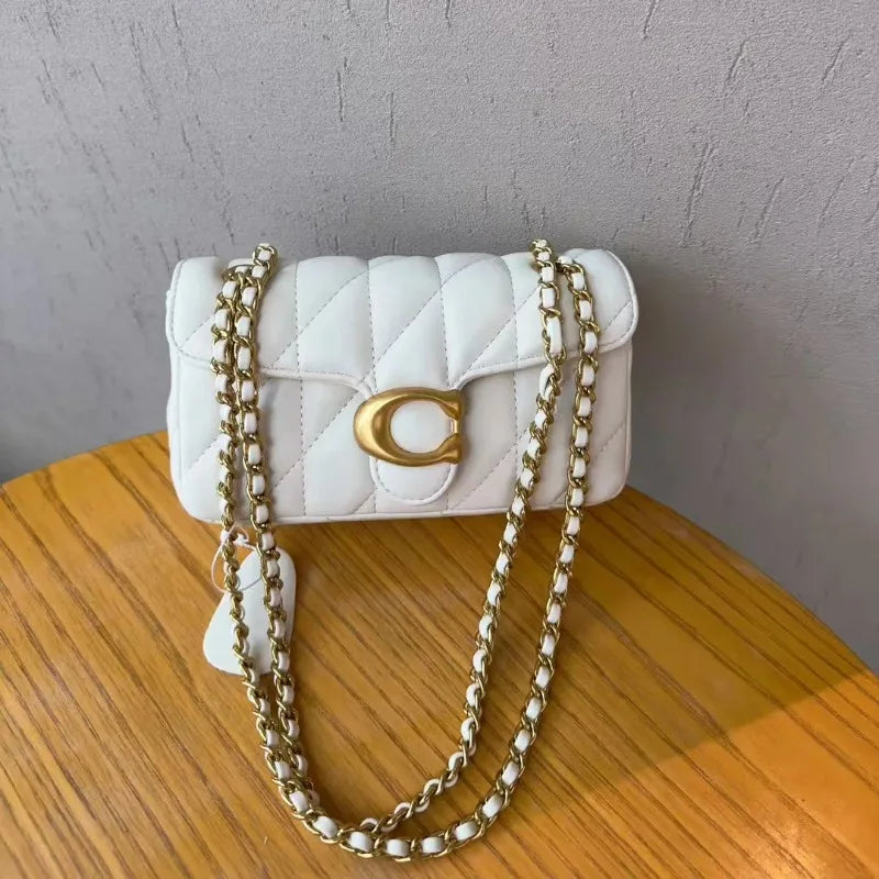 Borsa a tracolla diagonale da donna in pelle di lusso dal design classico, con morbida tracolla regolabile, borsa per tutti i giorni