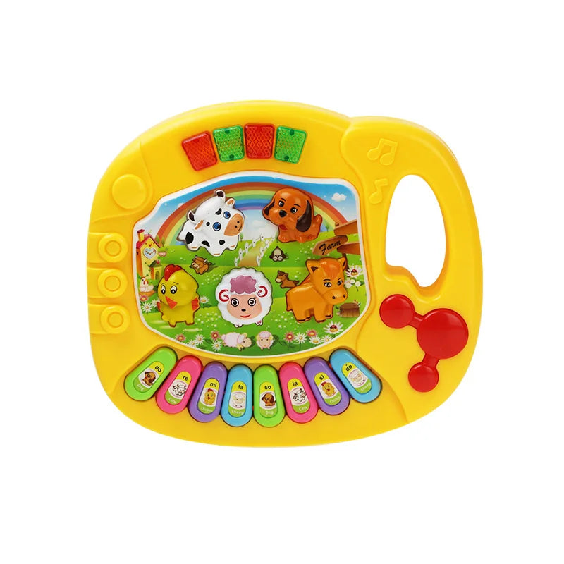 Tastiera Musicale per Bambini con Suoni di Animali e Luci — 3-6 Anni
