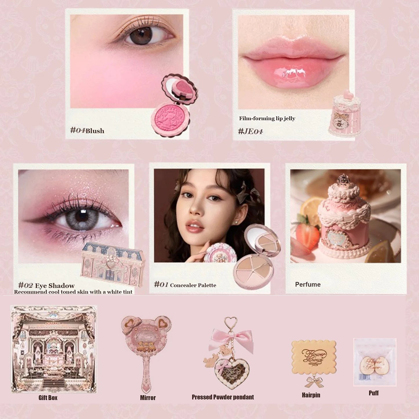 Set Regalo Makeup Flower Knows Sweetie Bear — Tutto in Uno