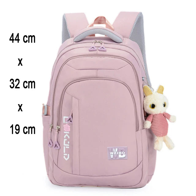 Zaino Scolastico per Ragazze e Adolescenti in Nylon – 3 Stili, Multi Colori | AyeBeau