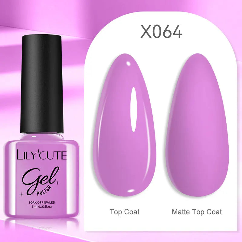 Smalto Gel Semi-Permanente LILYCUTE – 150+ Colori, UV/LED, Lunga Durata 30 Giorni