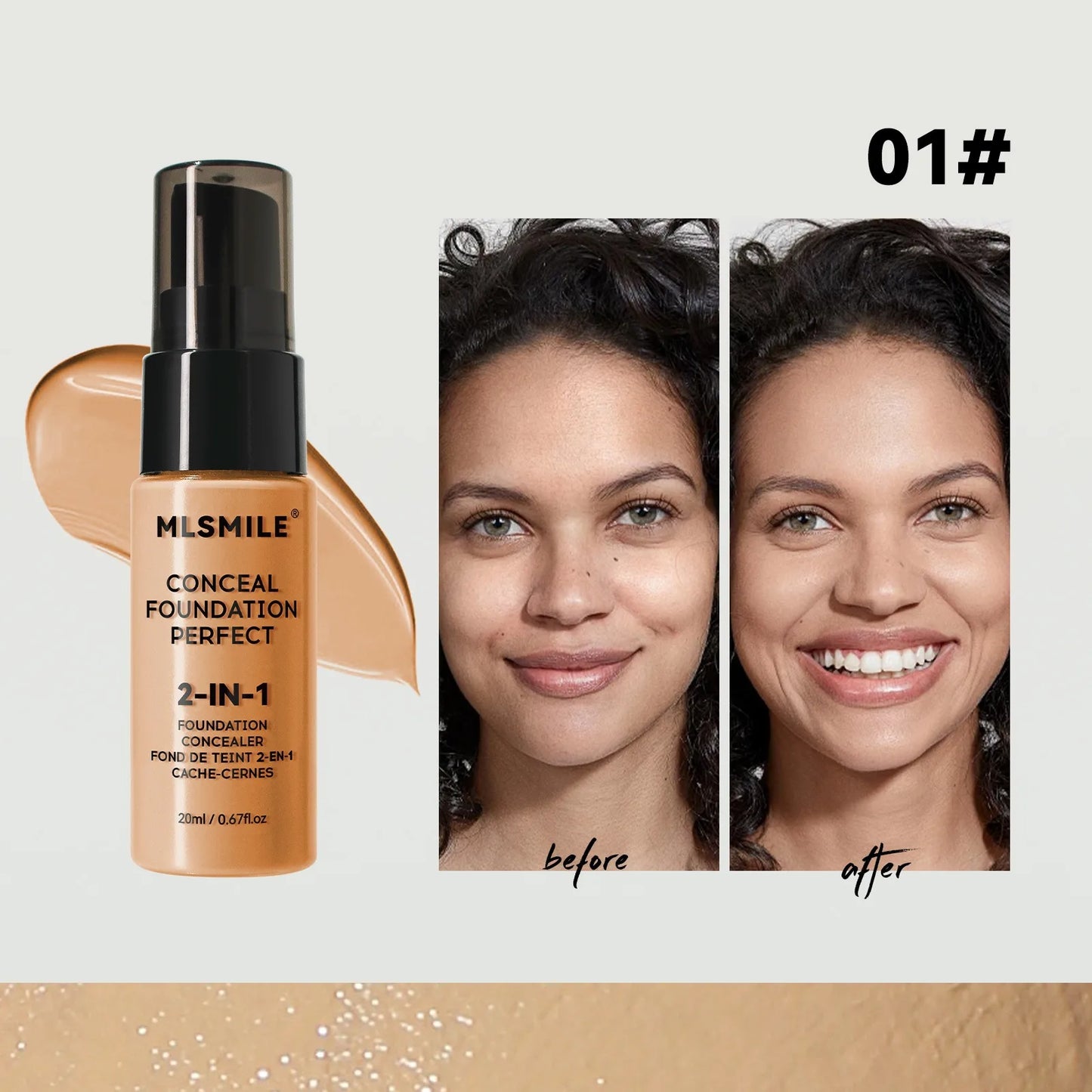 Fondotinta Liquido Opaco a Lunga Durata – Controllo Olio, Correttore & BB Cream | Trucco Professionale