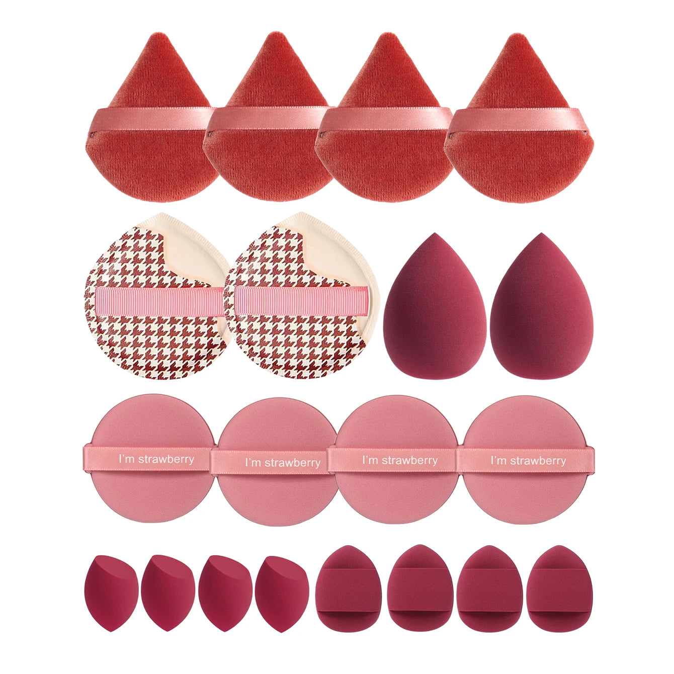 Tamponi per Trucco in Poliuretano 12cm – Set da 10 a 60 Pezzi, BB Cream e Fondotinta