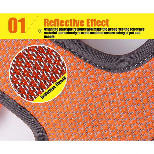 Truelove Pettorina Riflettente per Cani – Gilet Antitraino con Maniglia | XS-XL