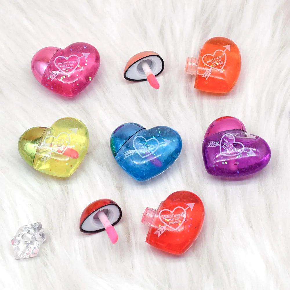 Set 24 Lip Gloss Fruttati – Vitamina E & Miele, Idratanti e Non Appiccicosi