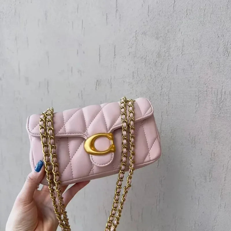 Borsa a tracolla diagonale da donna in pelle di lusso dal design classico, con morbida tracolla regolabile, borsa per tutti i giorni