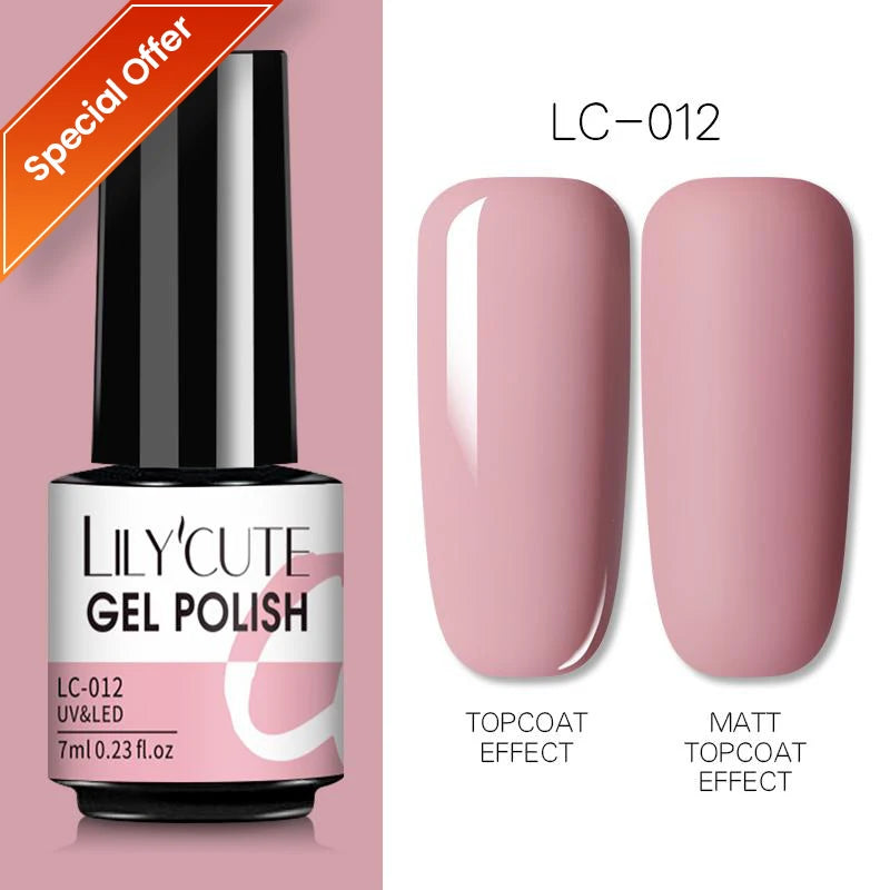 Smalto Gel Semi-Permanente LILYCUTE – 150+ Colori, UV/LED, Lunga Durata 30 Giorni