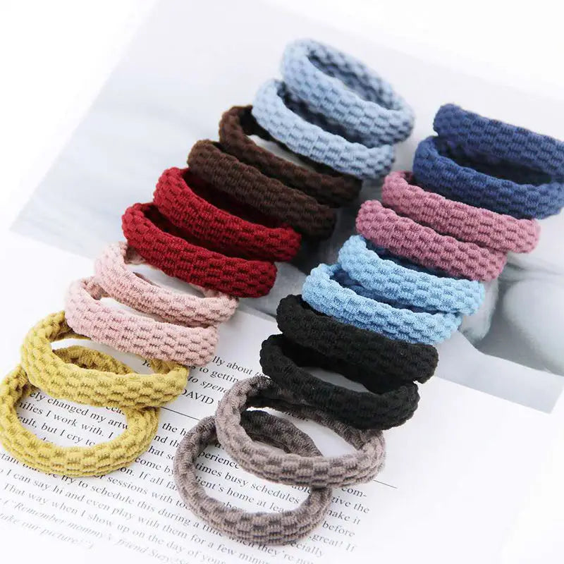 20PCS Donne Ragazze Semplici Fasce elastiche per capelli di base Cravatte Scrunchie Holder Elastici Moda Fascia Accessori per capelli