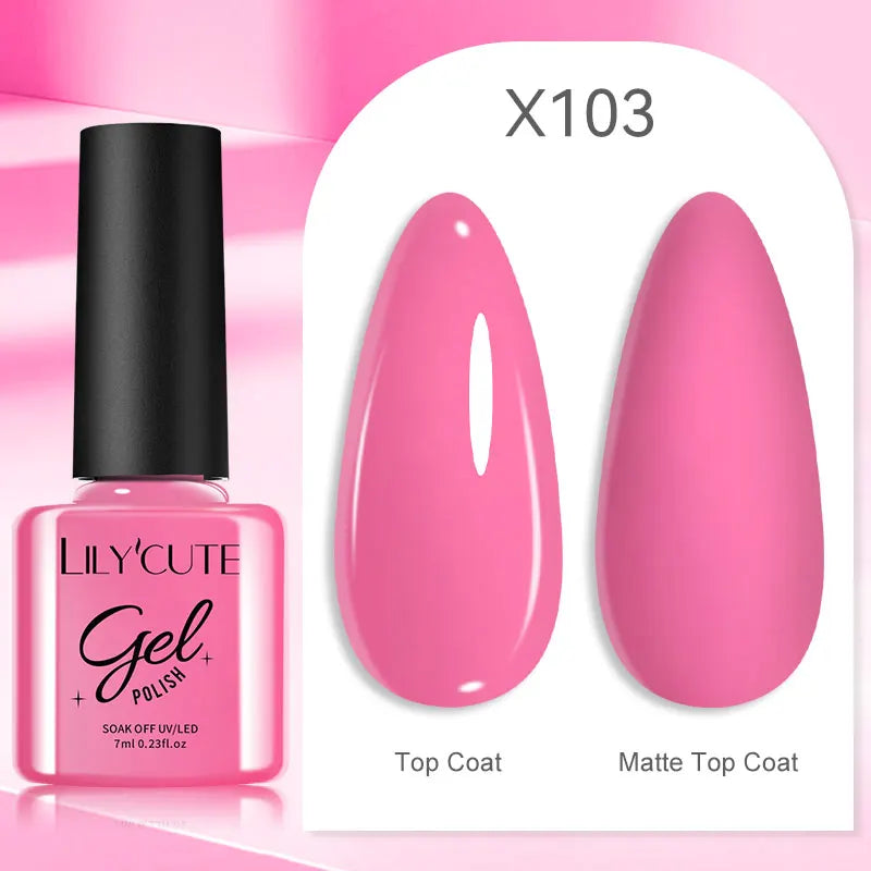 Smalto Gel Semi-Permanente LILYCUTE – 150+ Colori, UV/LED, Lunga Durata 30 Giorni