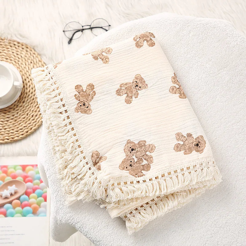 Copertina in Mussola di Cotone per Neonati — 22 Fantasie