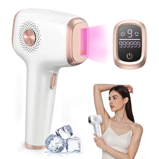Epilatore IPL Ice Cooling | 999.999 Flash 9 Livelli Touchscreen | Depilazione Permanente