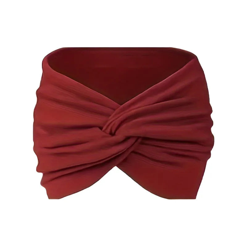 Fascia Turbante per Capelli — Stile Boho Multifunzione
