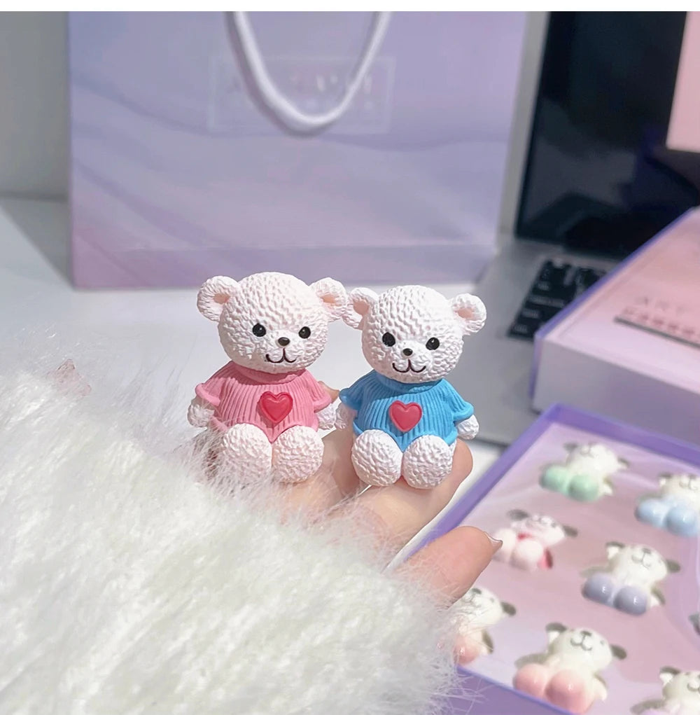 Set Trucco Orso Bear Family – 6 Rossetti Opachi + Specchio + Collana | Regalo