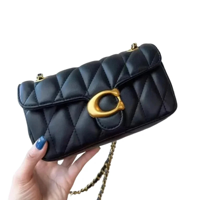 Borsa a tracolla diagonale da donna in pelle di lusso dal design classico, con morbida tracolla regolabile, borsa per tutti i giorni