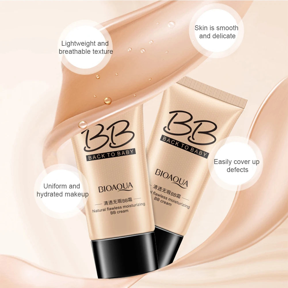 LAIKOU BB Cream Fondotinta Liquido Correttore 30ml – Idratante, SPF, Lunga Durata
