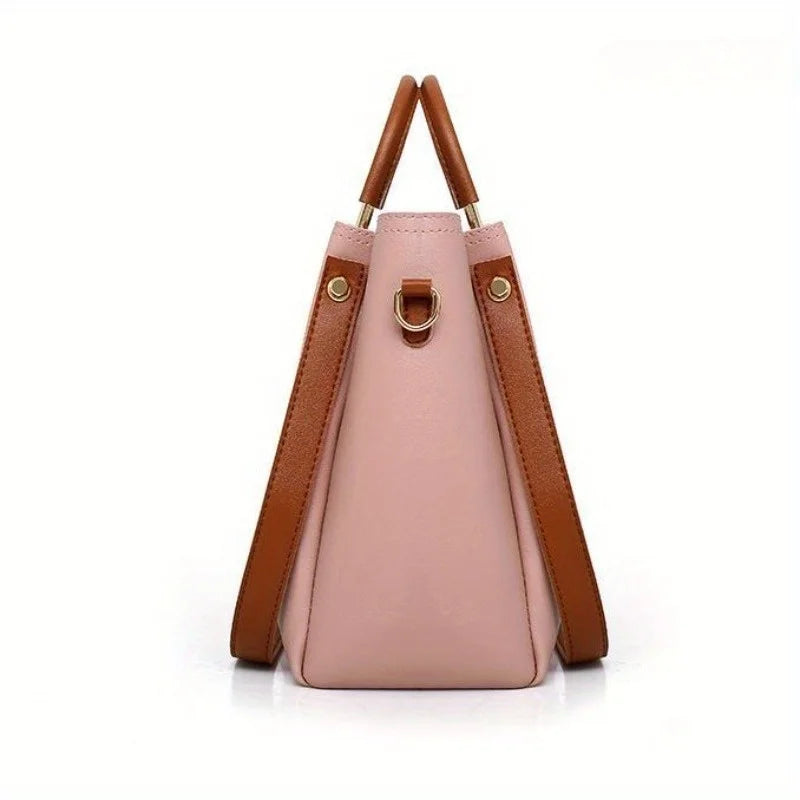 Set 4 Borse Donna in Pelle PU – Tracolla + Borsa a Mano + Pochette + Portacarte | 8 Colori