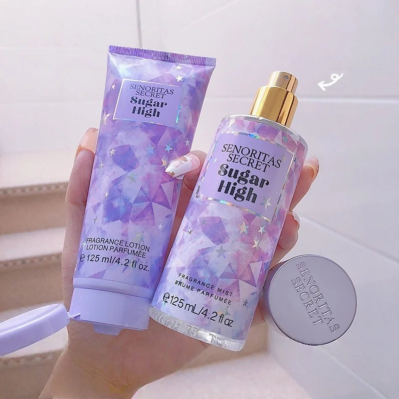 Set Crema Corpo & Spray Profumato 250g – 4 Fragranze Gourmand | Regalo | Jaysuing