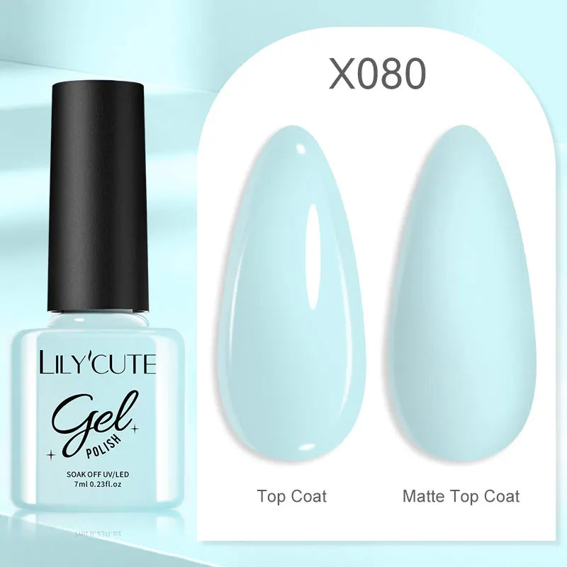 Smalto Gel Semi-Permanente LILYCUTE – 150+ Colori, UV/LED, Lunga Durata 30 Giorni