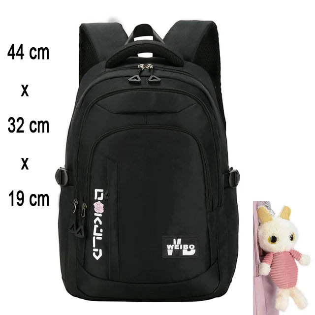 Zaino Scolastico per Ragazze e Adolescenti in Nylon – 3 Stili, Multi Colori | AyeBeau
