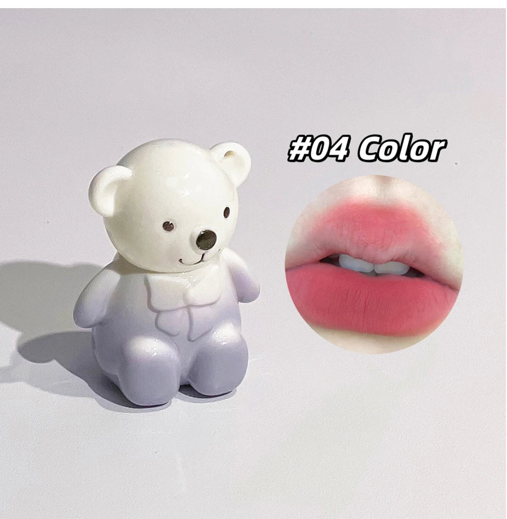 Set Trucco Orso Bear Family – 6 Rossetti Opachi + Specchio + Collana | Regalo