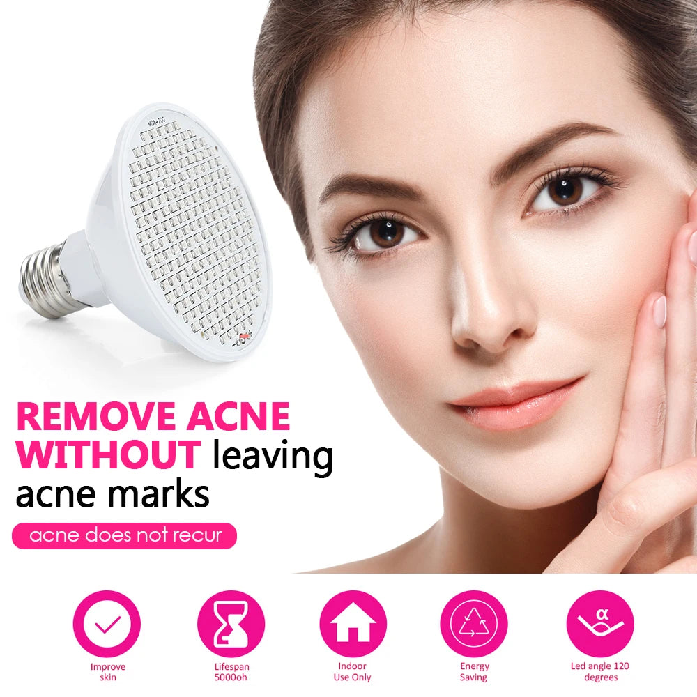 LED Luce rossa Terapia fotonica Maschera per il viso Strumento di bellezza SPA per il viso Acne Rimozione delle rughe Ringiovanimento della pelle Dispositivo antietà