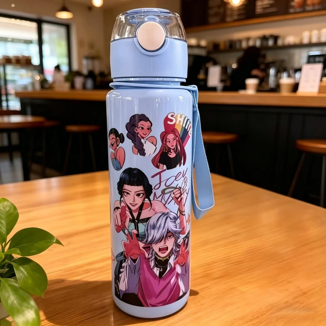 Borraccia con Cannuccia per Bambini | Design Cartoni Animati 700 ml