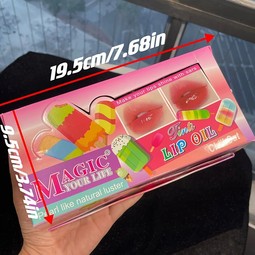 Set 24 Lucidalabbra Cambia Colore – Idratante con Vitamina E, Miele & Burro di Karitè