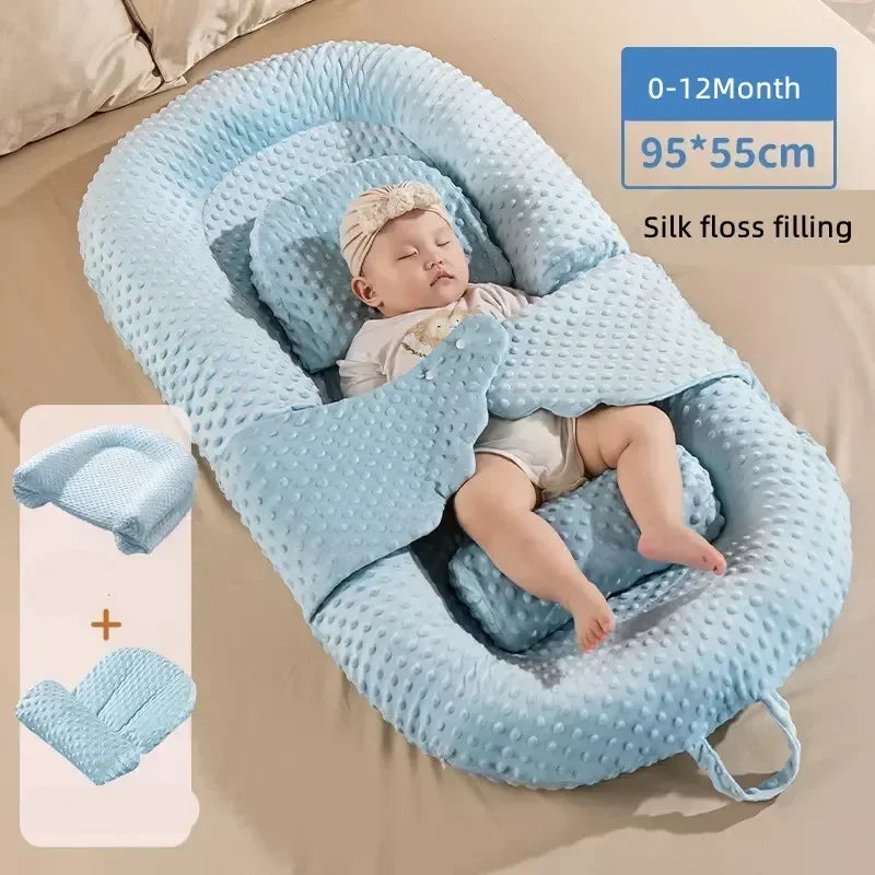 Cuscini per bambini 0-12 mesi Culla per neonato Cuscini per pendenza portatili Cuscino per dormire per neonato Letto per alimentazione del latte antisputo