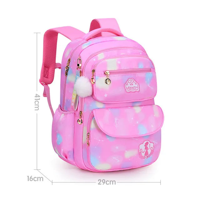 Zaino Scolastico per Ragazze e Adolescenti in Nylon – 3 Stili, Multi Colori | AyeBeau
