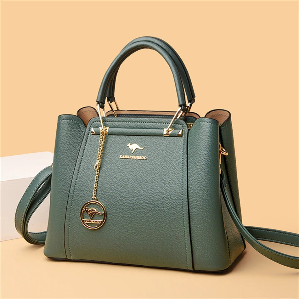 Borsa Donna Grande Capacità in Pelle Microfibra – Shopper Tote con Tracolla | 4 Colori