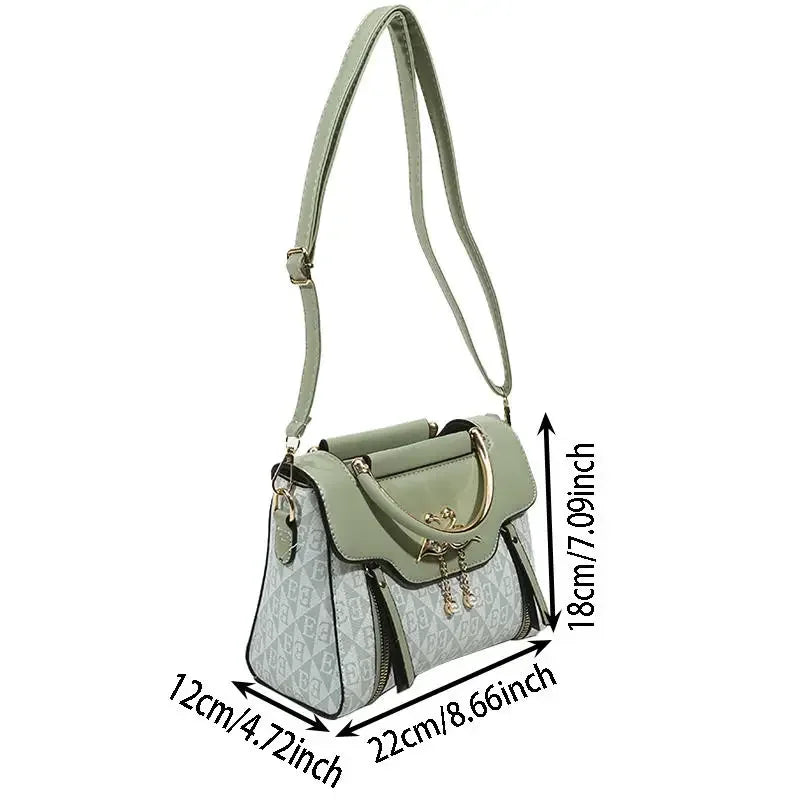 Borsa da donna 2026 nuova tendenza della moda borsa a tracolla casual versatile in stile semplice in rilievo.