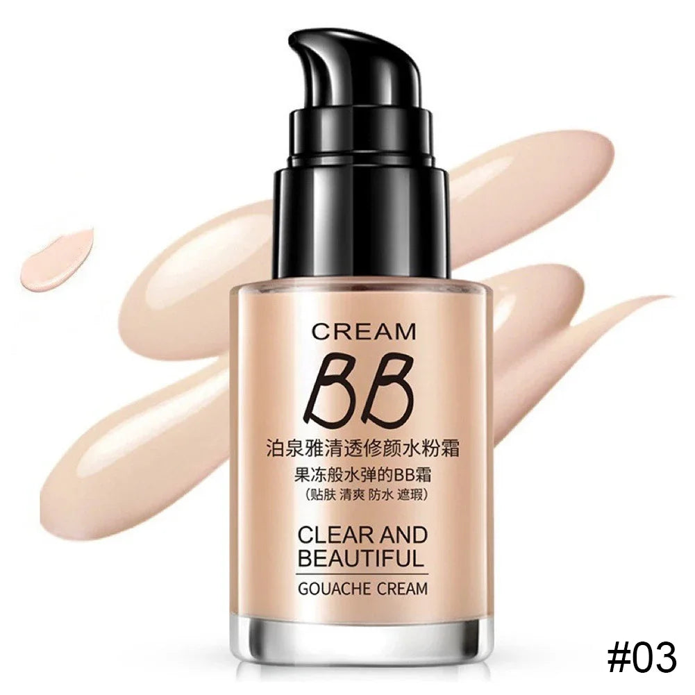 BIOAQUA Fondotinta Liquido BB Cream – Correttore Impermeabile, Illuminante & Sbiancante | Lunga Durata
