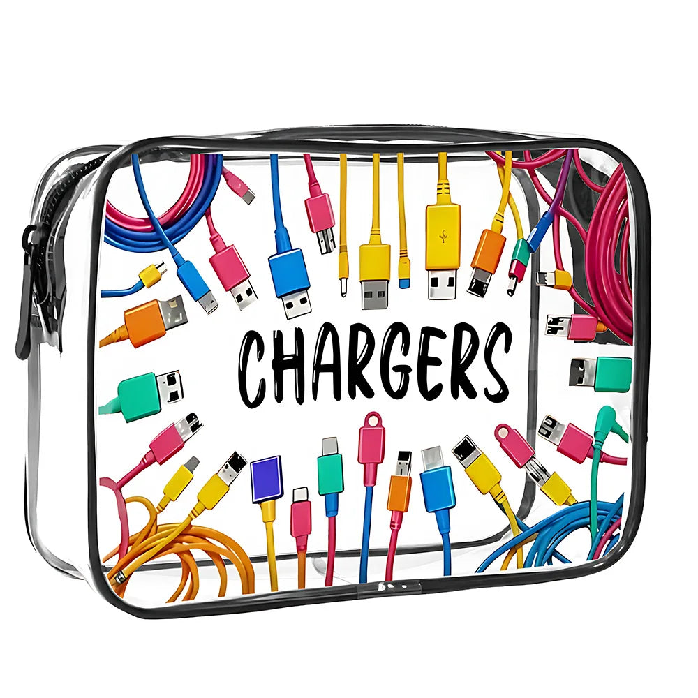 Beauty Bag Trasparente Impermeabile — Organizer Cosmetici da Viaggio