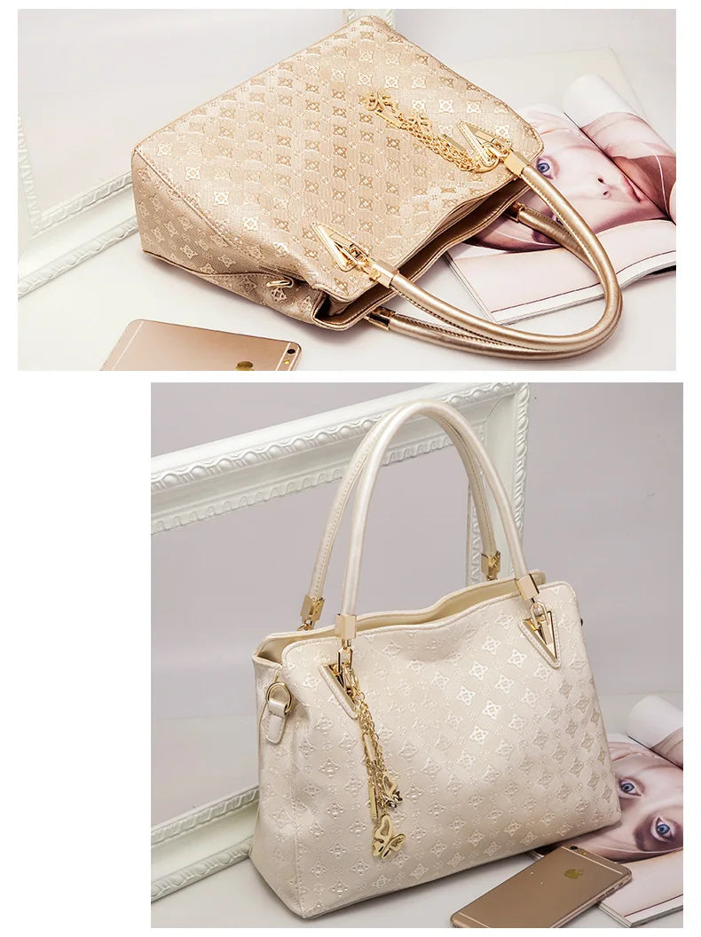 Set 4 Borse Donna – Tote Grande + Tracolla + Pochette + Portacarte | 4 Colori | Ufficio Shopping Party