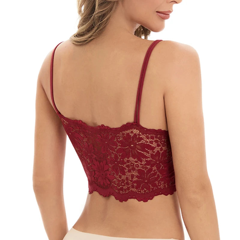 Set 3 Reggiseni in Pizzo Senza Fili – Bralette Push-Up Imbottito | 15 Stili | Donna