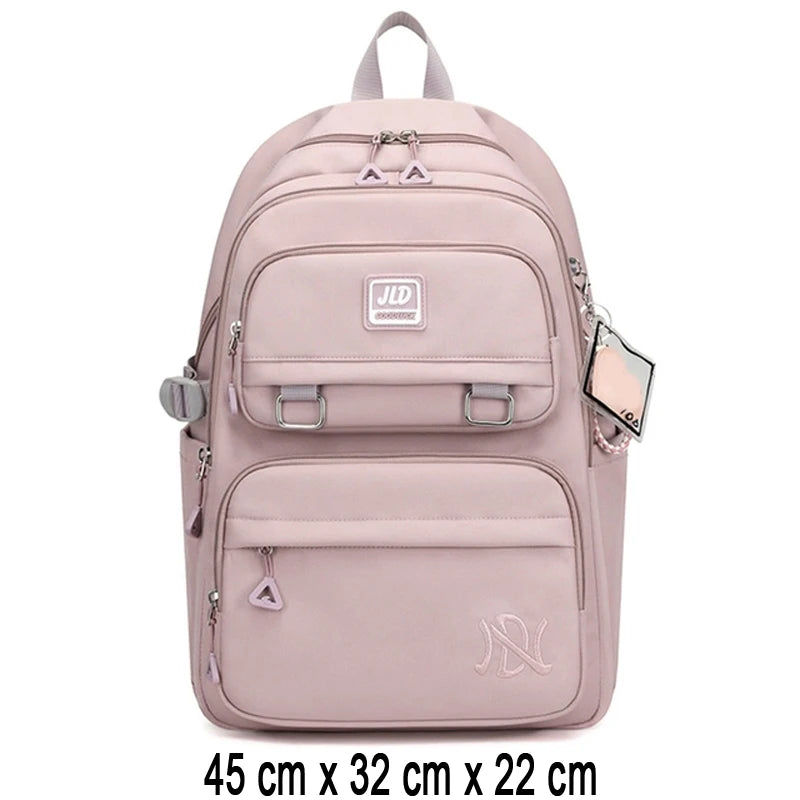 Zaino Scolastico per Ragazze e Adolescenti in Nylon – 3 Stili, Multi Colori | AyeBeau