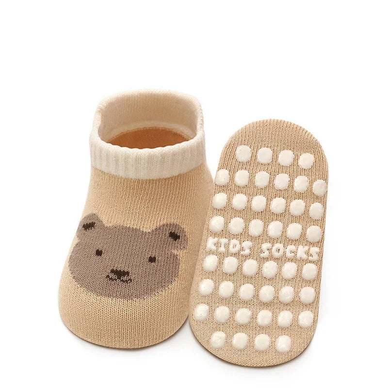 Calzini da pavimento per bambini per ragazze Ragazzi Primavera Autunno Cotone Cartoon Calzini antiscivolo per bambini Calzino casual per bambini