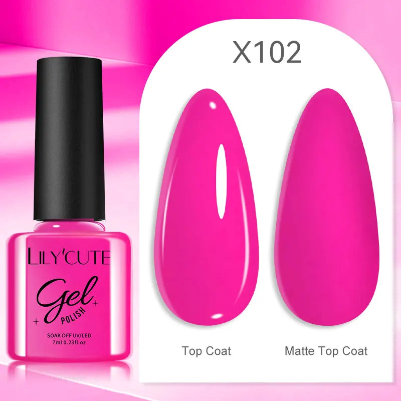 Smalto Gel Semi-Permanente LILYCUTE – 150+ Colori, UV/LED, Lunga Durata 30 Giorni